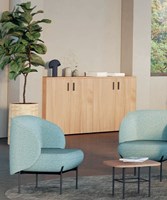 Houten kantoorkast Armand 100 cm hoog-3