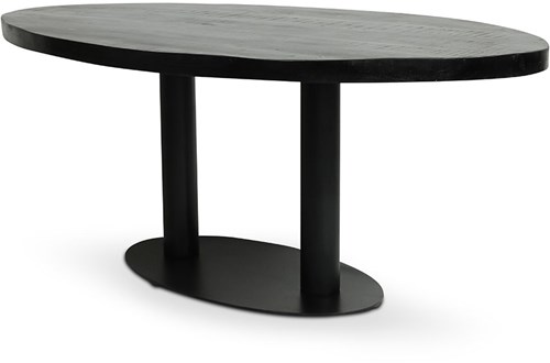 Ovale-tafel-mangohout-Venetia-zwart