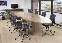 Vergadertafel ovaal Oakwood XTR 420 x 138 cm