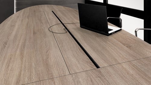 Vergadertafel ovaal Oakwood XTR 420 x 138 cm-2