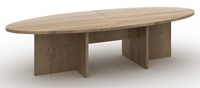 Ovale vergadertafel XTR Darkwood 320x120cm-3
