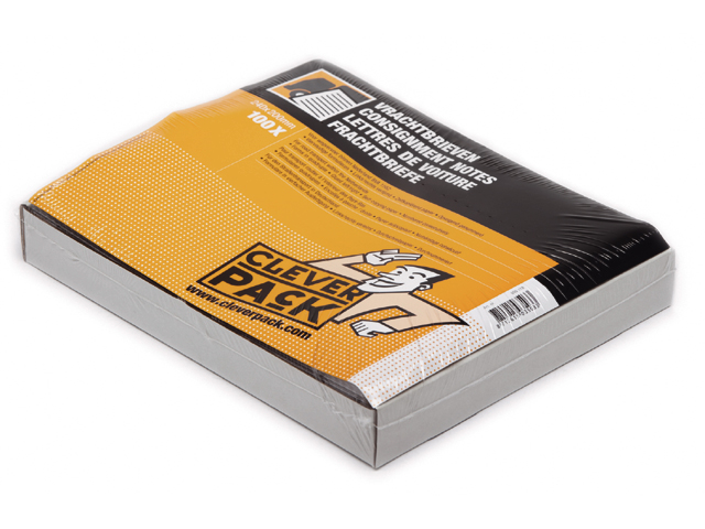 Transparante enveloppen Cleverpack 230x112mm 100 stuks bedrukt met Documents Enclosed