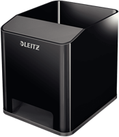 Pennenbakje met geluidsversterker Zwart-2