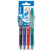Pilot intrekbare roller FriXion Ball Clicker, medium punt, 0,7 mm, blister met 4 stuks-2