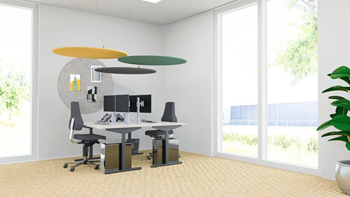 Akoestische plafondpanelen Ø120 cm-2