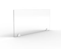Plexiglas coronascherm kantoor 140 x 60cm met bureausteunen Protect-2