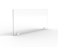 Plexiglas scherm bureau 160 x 60cm met bureausteunen Protect-2
