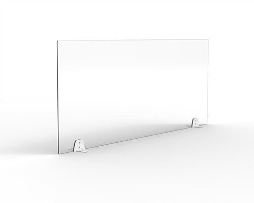 Plexiglas coronascherm kantoor 140 x 60cm met bureausteunen Protect-2