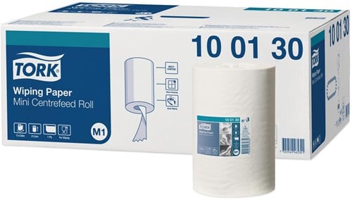 Poetspapier voor Tork M1 mini dispenser 1-laags-2