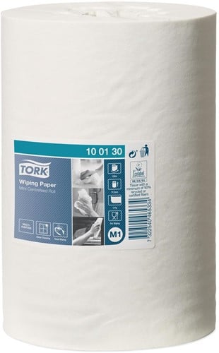 Poetspapier voor Tork M1 mini dispenser 1-laags-3