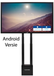 Android presentatiescherm touchscreen met muurkolom 65 inch Legamaster