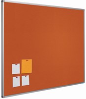 Mededelingenbord Smit Visual 120x300cm oranje
