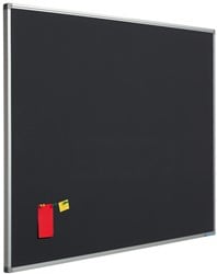 Mededelingenbord Smit Visual 120x300cm zwart