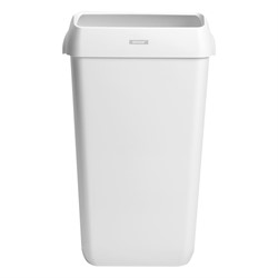Prullenbak met deksel wit 25 liter voor toilet en sanitair Katrin