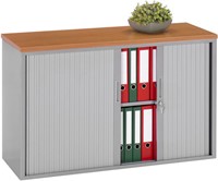 Lage kantoorkast met roldeuren 75 x 120 x 43cm-2