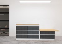 Ontvangstbalie Welcome Metal met lage aanbouw-2