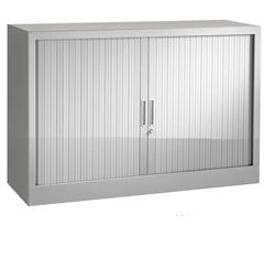 Lage kantoorkast met roldeuren 75 x 120 x 43cm