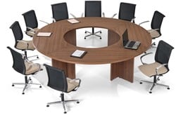 Ronde vergadertafel 12 personen