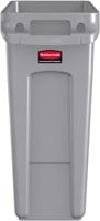Afvalbak Rubbermaid Slim Jim 60 liter grijs-2