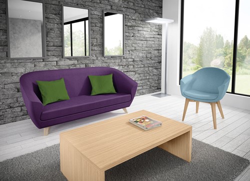 Vierkante salontafel voor kantoor of entree 70x70cm-2