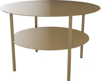 Salontafel rond metaal Zelie voor ontvangstruimte - Antraciet-3