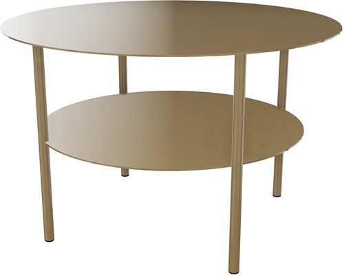 Salontafel rond metaal Zelie voor ontvangstruimte - Antraciet-3