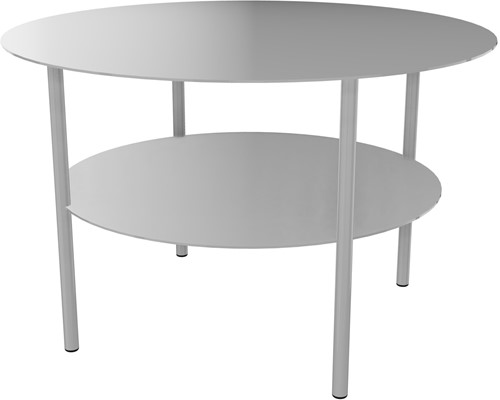 Salontafel rond metaal Zelie voor ontvangstruimte - Antraciet