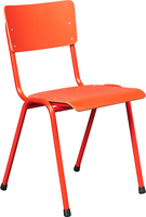 Schoolstoel Retro Colours Wood-2