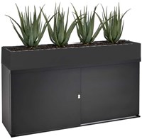 Akoestische schuifdeurkast met plantenbak 72,5 x 166 x 40 cm