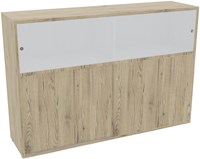 Schuifdeurkast kantoor 113,5cm hoog x 165cm breed-3