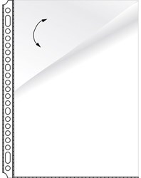 Showtassen A4 glashelder Kangaro twee open zijden transparant