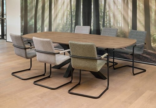 Spinpoot tafel Deens ovaal 240x 120 ProLine