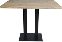 Sta tafel rechthoekig mangohout Venetia 110 hoog