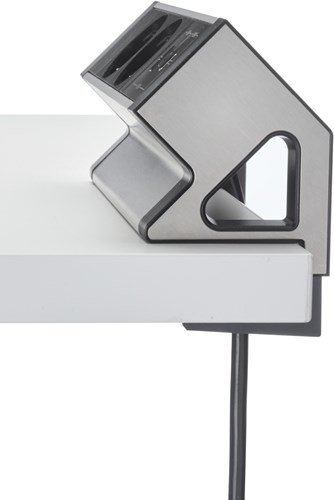 Bureau stekkerdoos 2x 220V + USB A / USB C met bladklem-3