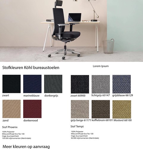 Stofkleuren-Köhl-bureaustoel