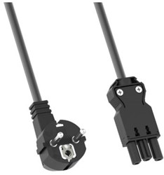 Stroomkabel GST18-3 bus 2 meter zwart