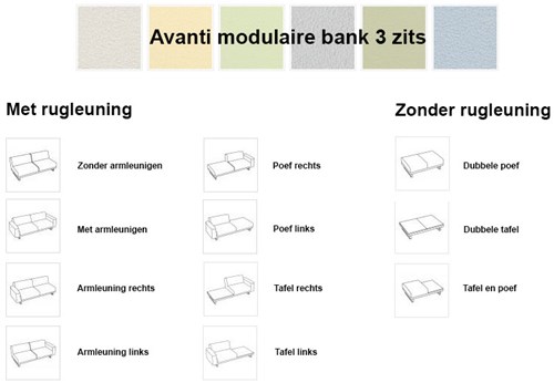 Uitvoeringen-modulaire-bank-3-zits-Avanti