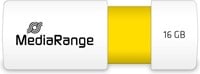 USB stick MediaRange Premium 16GB USB 2.0 geel/wit
