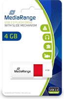 USB stick MediaRange Premium 4GB USB 2.0 rood/wit-2