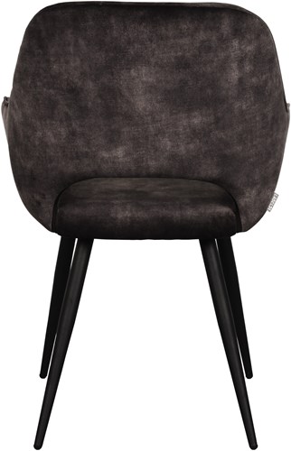 Vergaderstoel Alexia Antraciet Velours