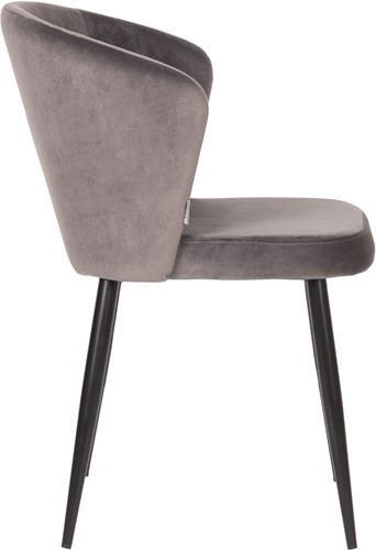 Vergaderstoel Alyssa Grijs Fluweel