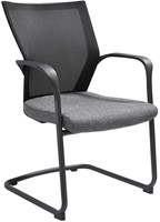 Vergaderstoel met armleuning en mesh rugleuning-3