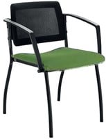Vergaderstoel Inventiv Mesh 4 poots-frame met armsteunen-2