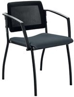 Vergaderstoel Inventiv Mesh 4 poots-frame met armsteunen