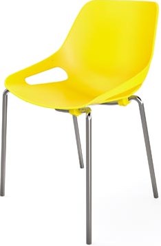 Kuipstoel met metalen poten Rosalie-3