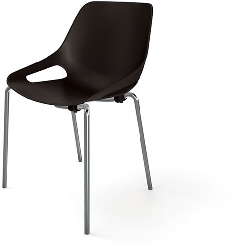 Kuipstoel met metalen poten Rosalie