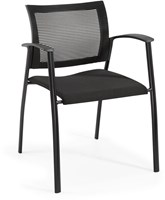 Vergaderstoel zwart mesh ProLine Style