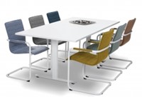 vergadertafel kleurstoel 1