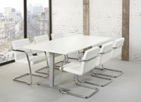 vergadertafel wit-aluminuum