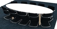 Ovale vergadertafel Markant Hybrid-2